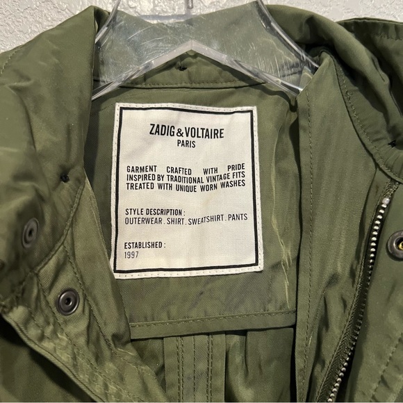 Zadig and Voltair Kids Jessy oversized parka size 6 - Picture 2 of 8